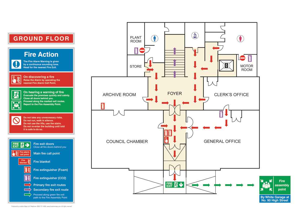 Evacuation Safety Floor Plan for 20 SEOClerks