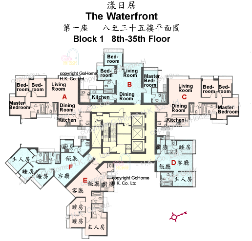Floor Plan of The Waterfront
