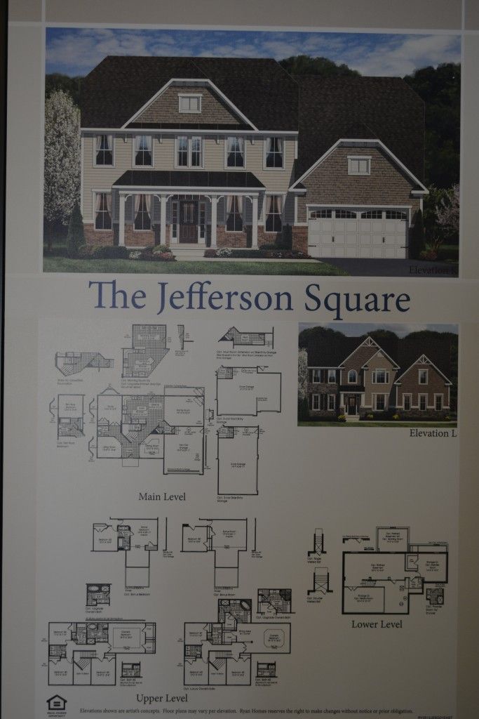 The Jefferson Square single family home floor plan by Ryan