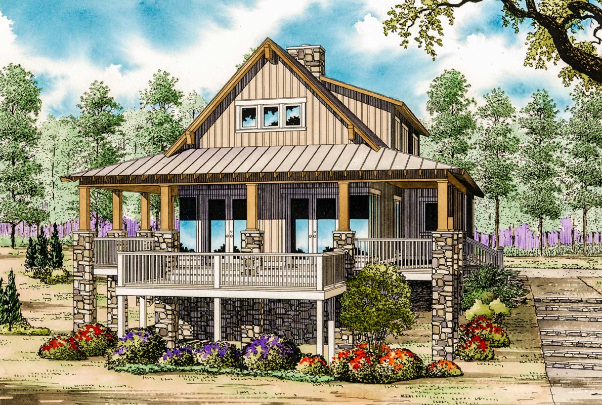 Low Country Cottage House Plan 59964ND Architectural