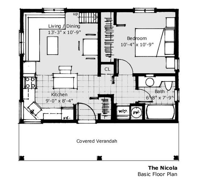 560 ft 20 x 28 house plan Small home plans Pinterest