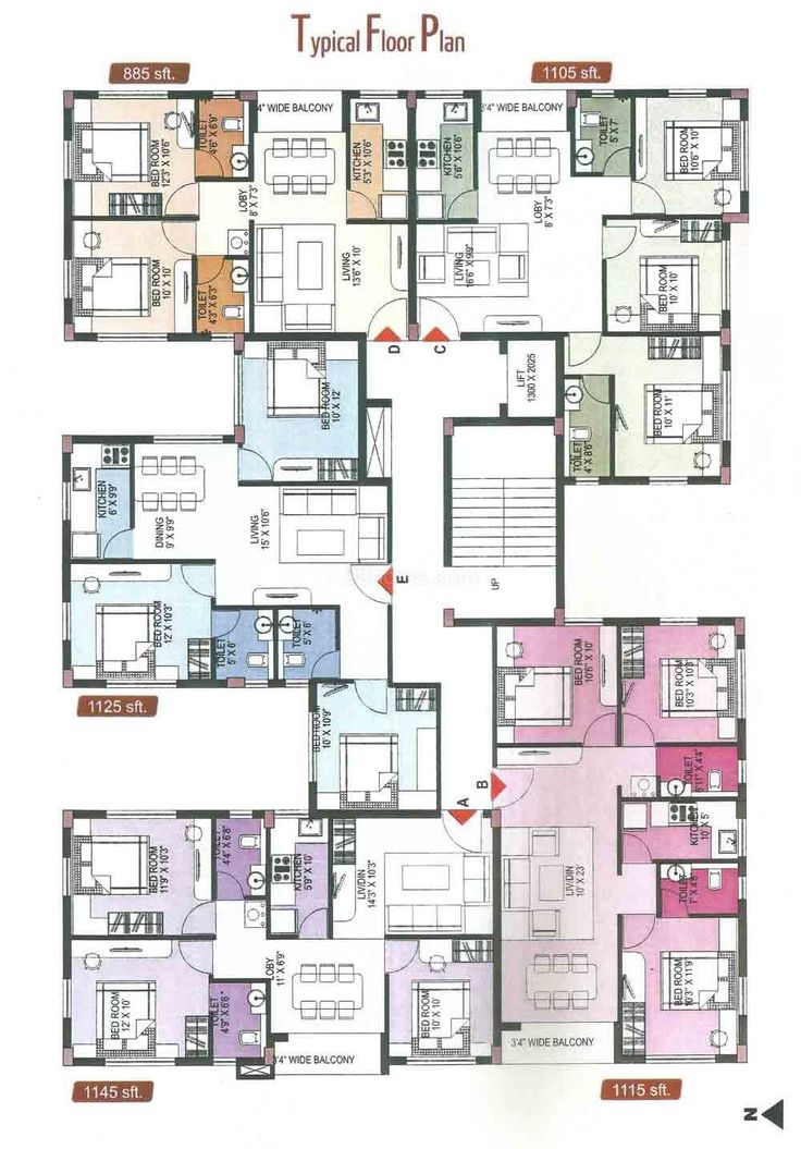2 Bedroom Apartment Plans
