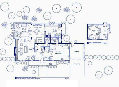 Floor Plan for Tony and Jeanie's house from "I Dream of