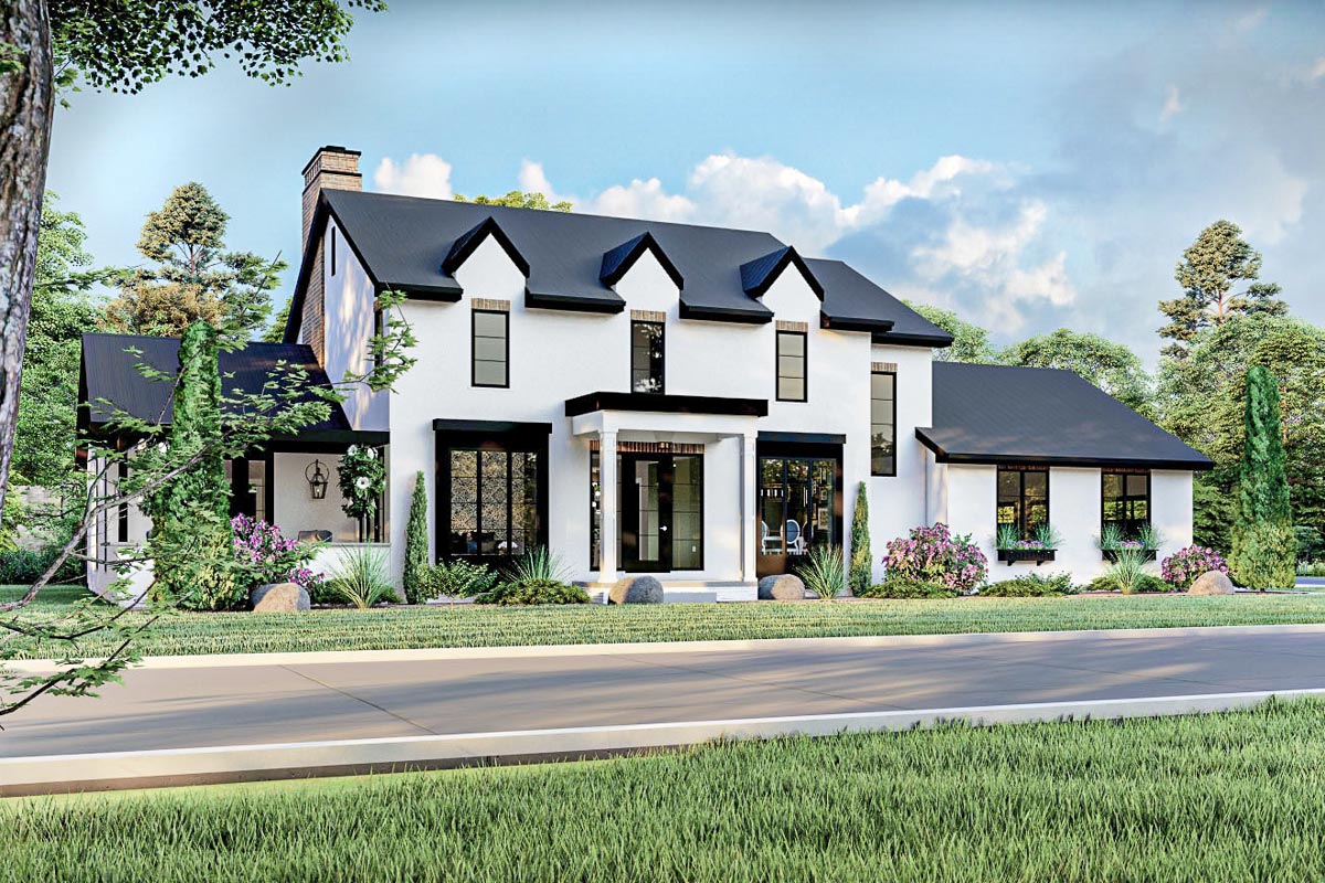 4Bed Southernstyle House Plan with a Modern Touch