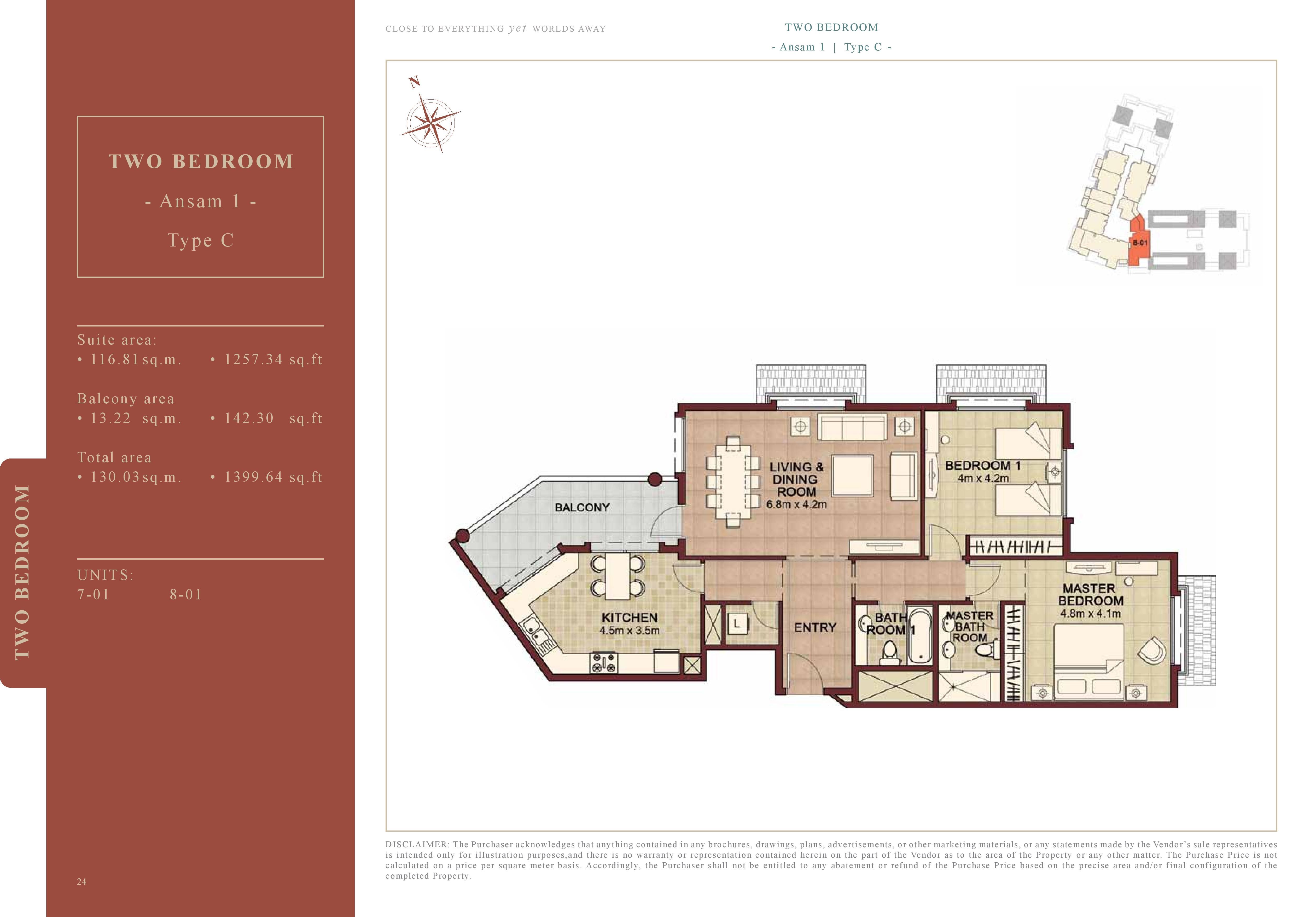 Ansam Floorplans Yas Island, Abu Dhabi Floor plans