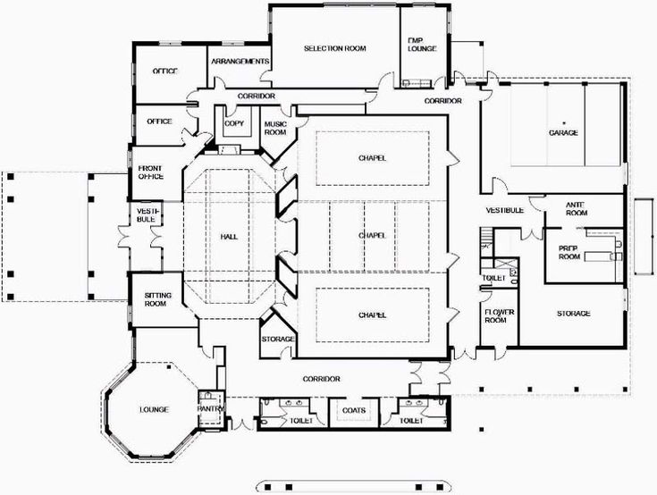 Image result for funeral home building floor plan House