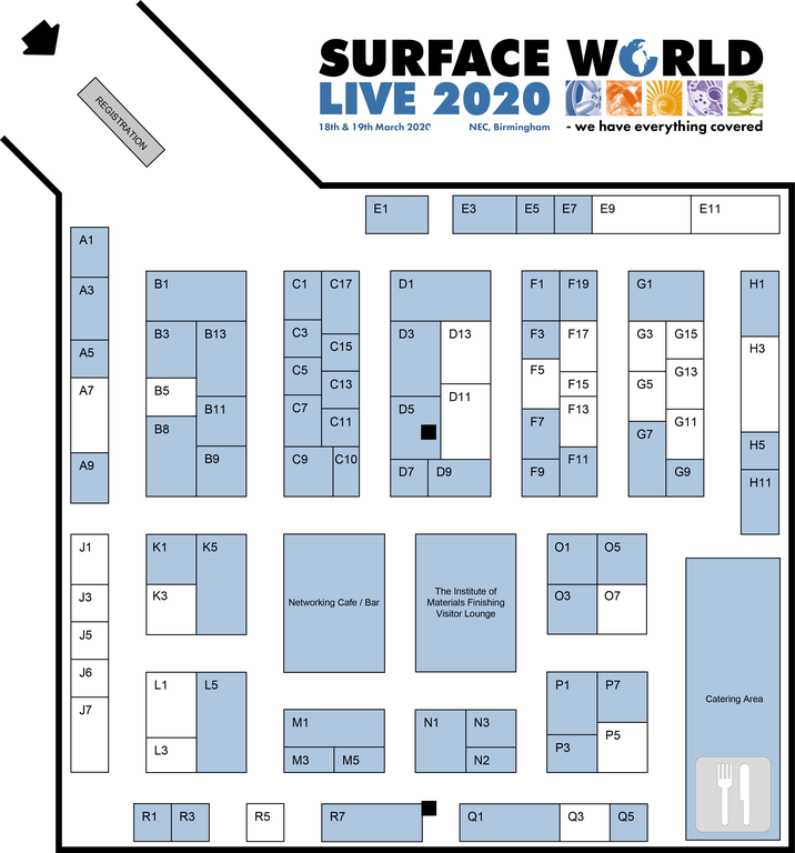 Floor Plan / Exhibitor List 2020 — Surface World Show