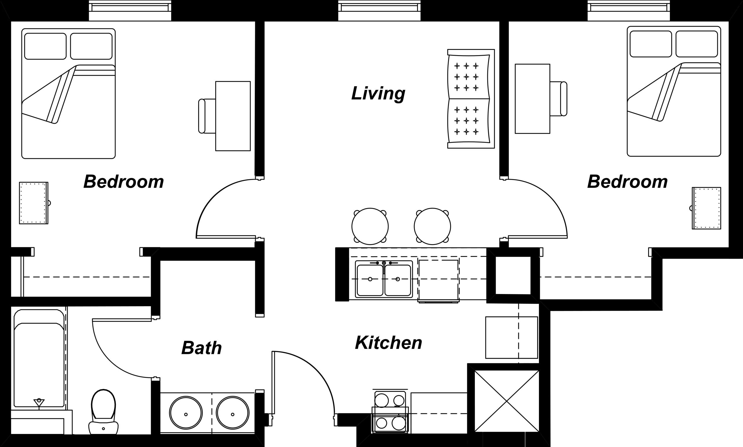 Simple Residential Floor Plan Floorplans click