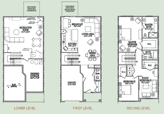 three story condo floor plan My Home Pinterest York