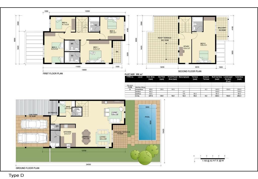 Al Reef 3 Bedroom Villa Floor Plan Floorplans click