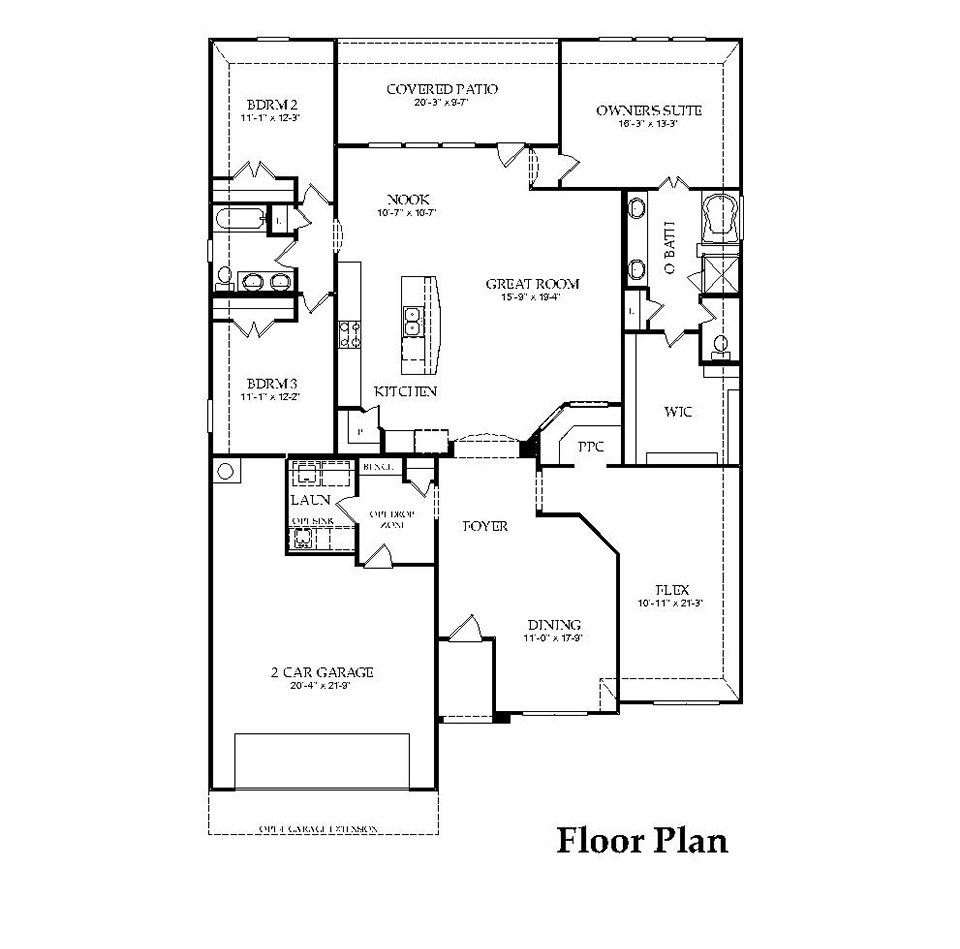 Pulte Home, Grantham Model, 2488 sq. ft. Floor plans