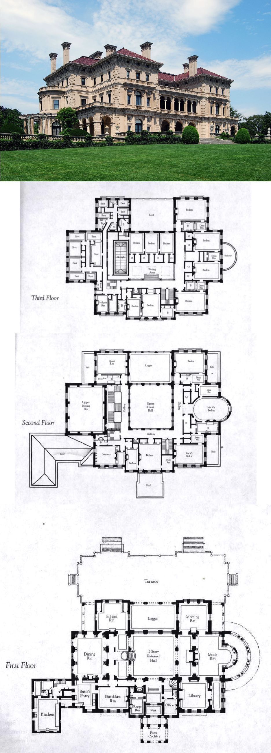 Floorplans for Gilded Age Mansions. SkyscraperPage Forum