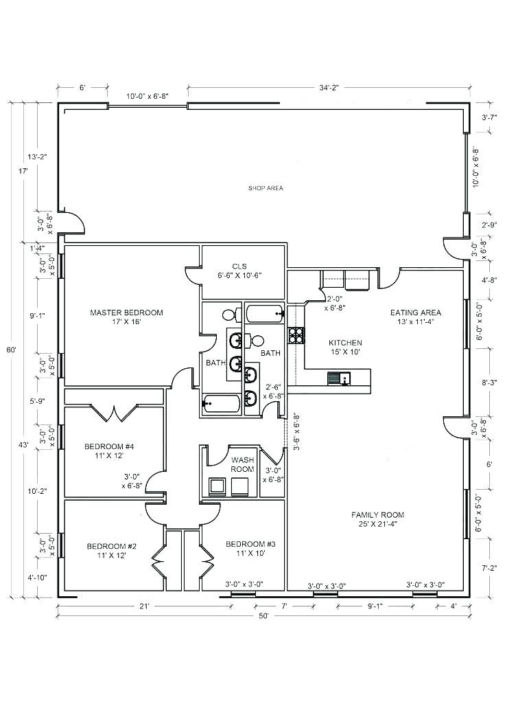 House Shop Combo Floor Plans Designs Collections