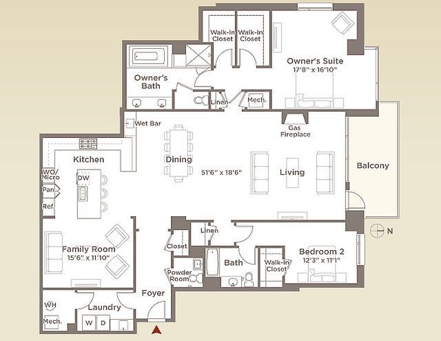 The Oronoco Floor Plan by DC Metrocentric, via Flickr