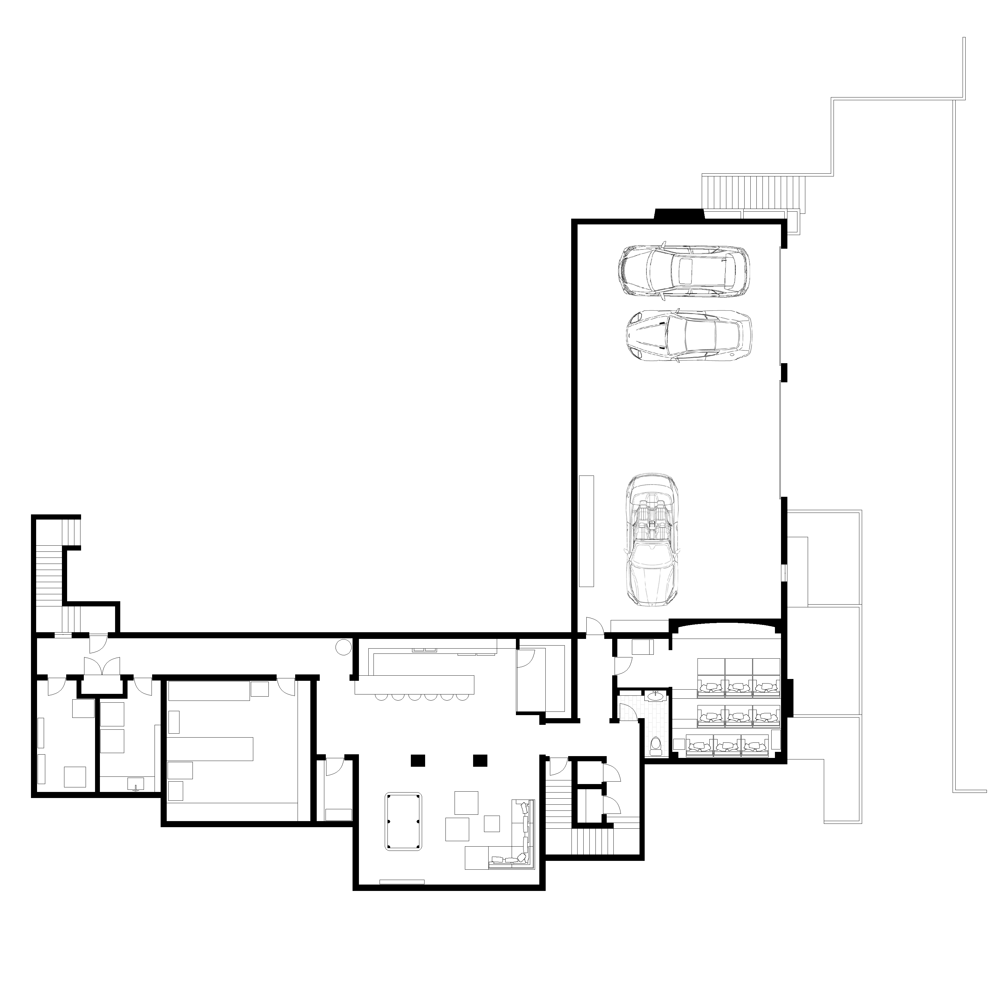 Basement floor plans Mechanical room, Laundry room