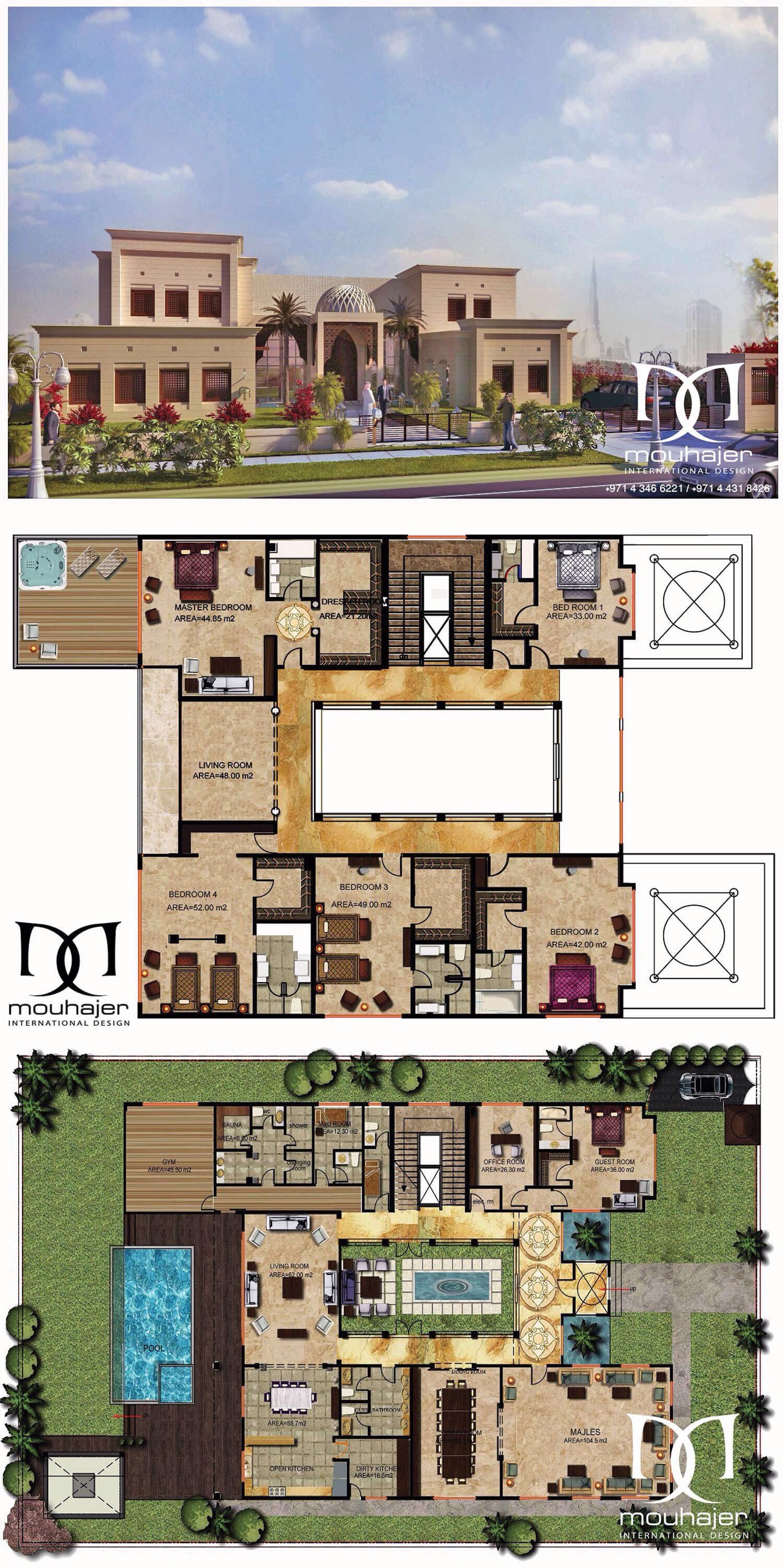 Private Villa Dubai / Mahermouhajer House plans mansion