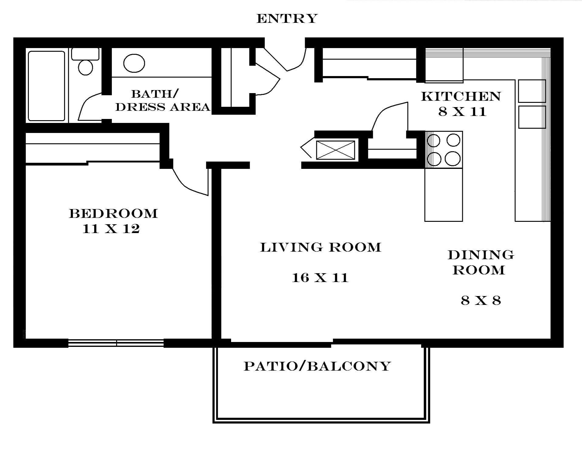 700 Sq Ft House Plans 1 Bedroom Unique 500 Sq Ft Apartment