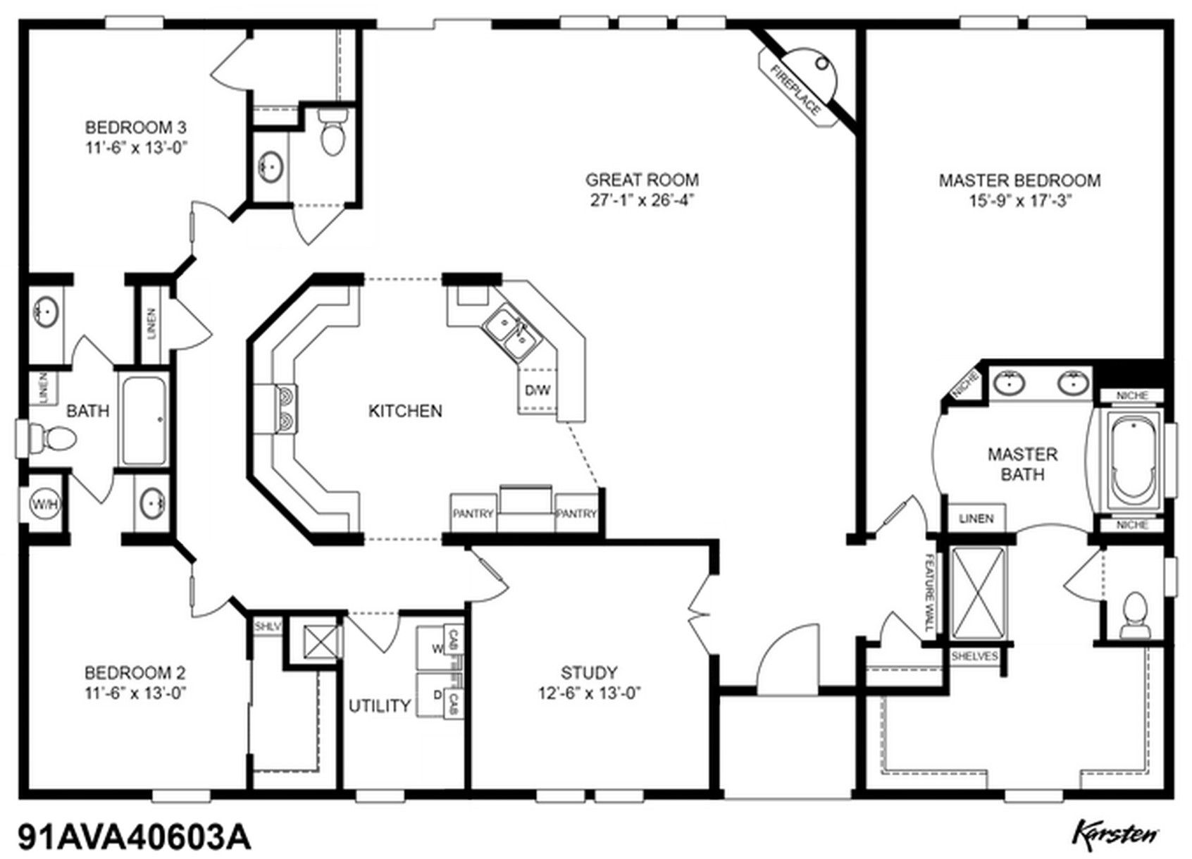 Clayton Homes 91AVA40603A with ALL the options (With