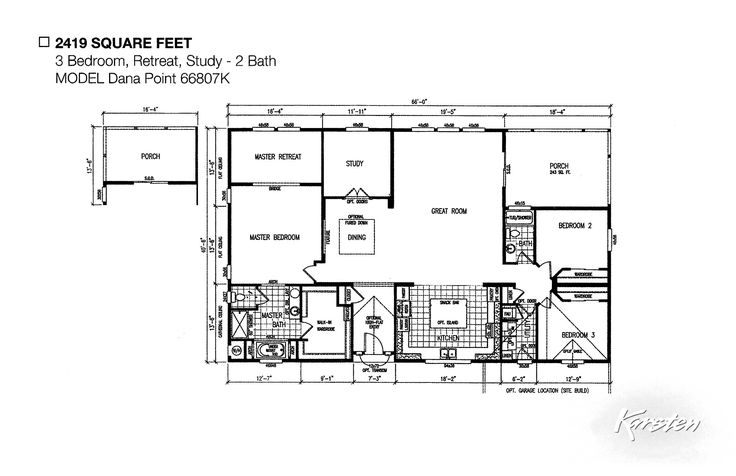 66807KDanaPoint.jpg Modular home floor plans, Floor