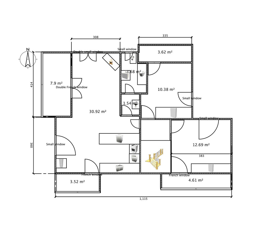 Second Floor Plan Detailed floor plan with precise
