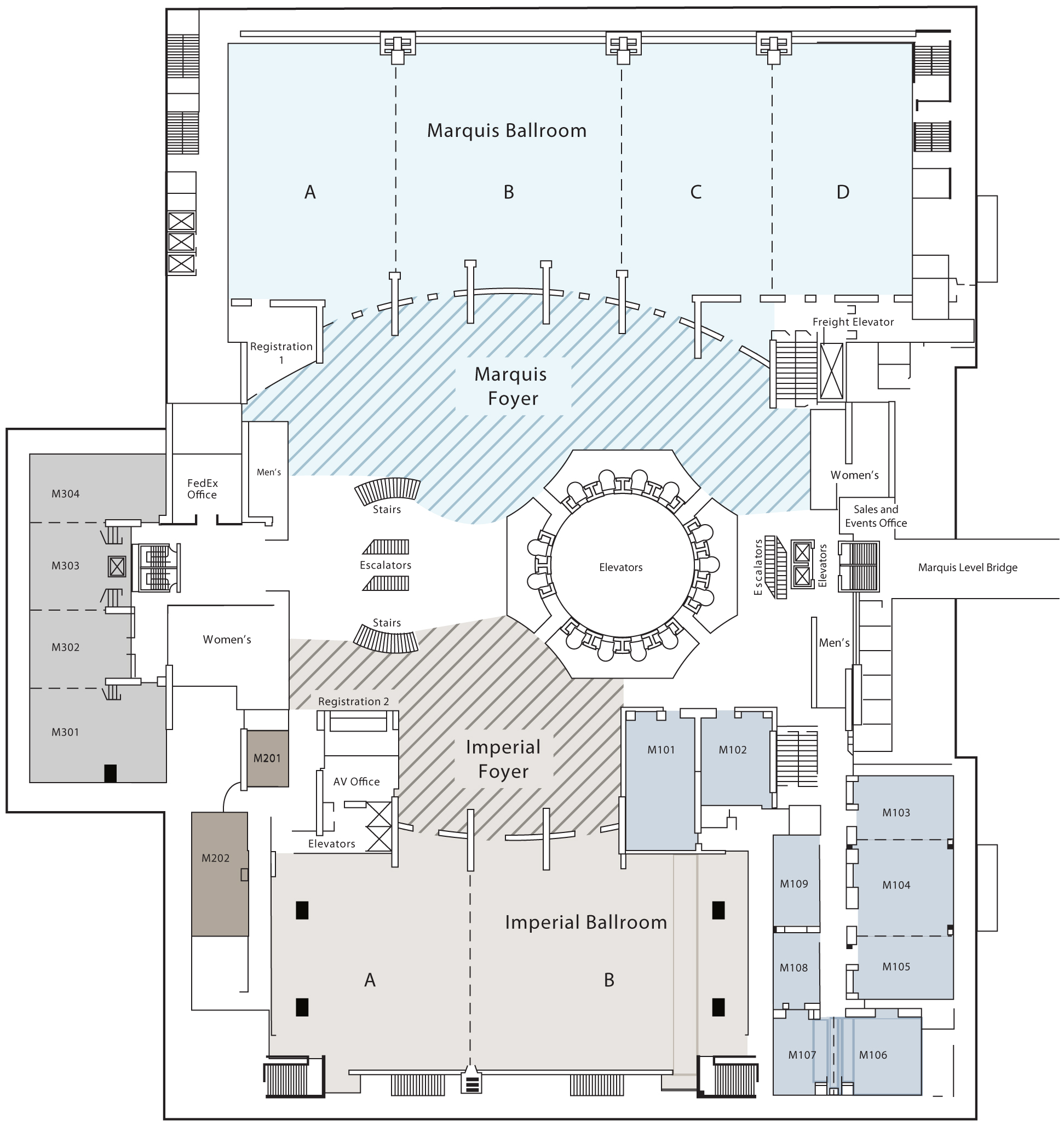 Atlanta Marriott Marquis Floor Plan