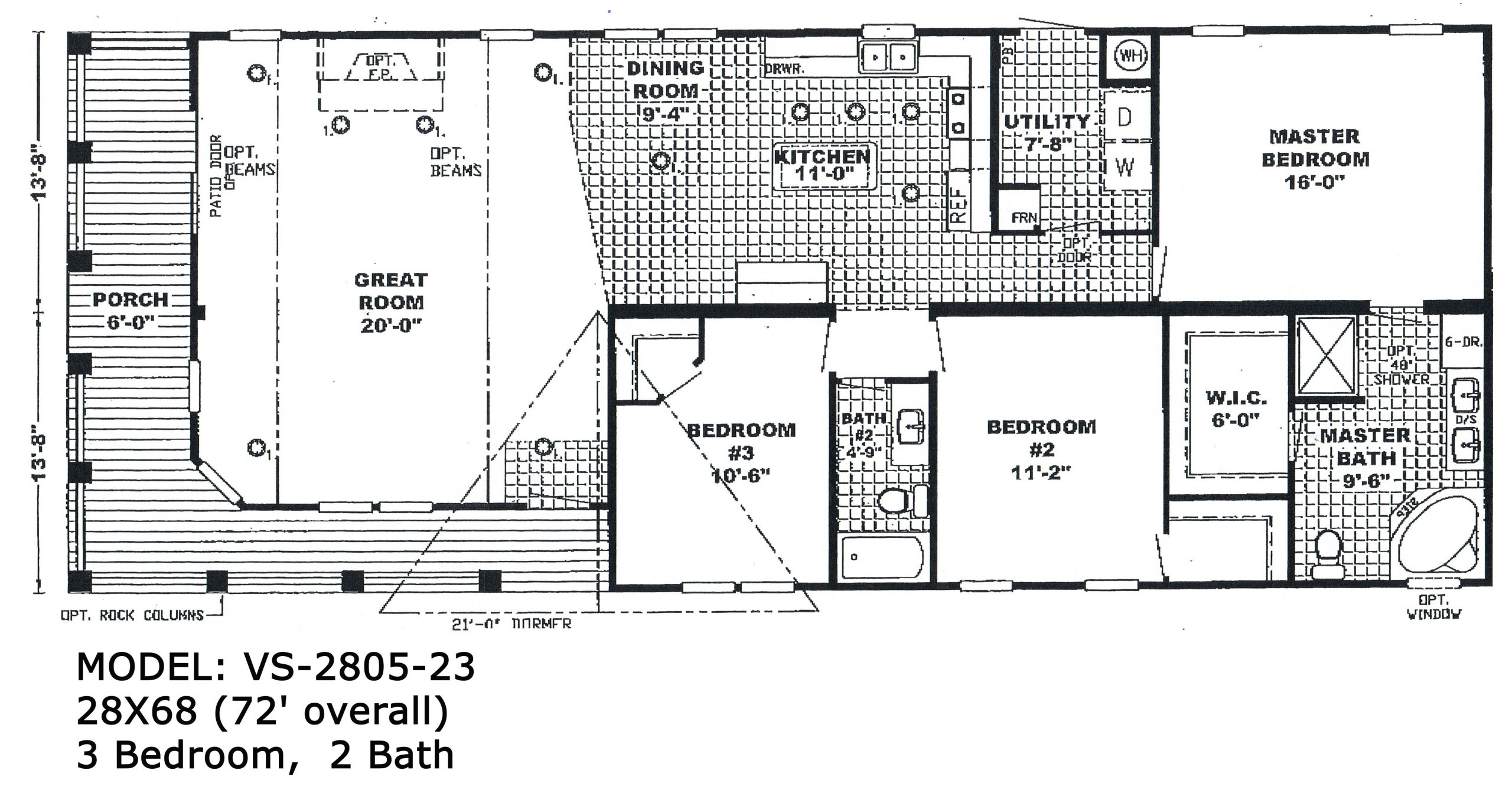 Double Wide Open Floor Plans Floorplans Click