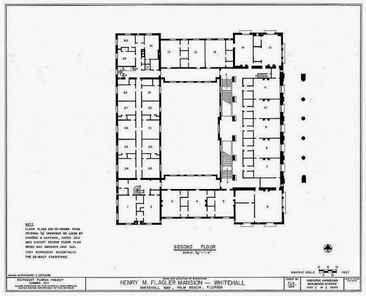 Whitehall, Part II Mansion floor plan, Whitehall, Floor