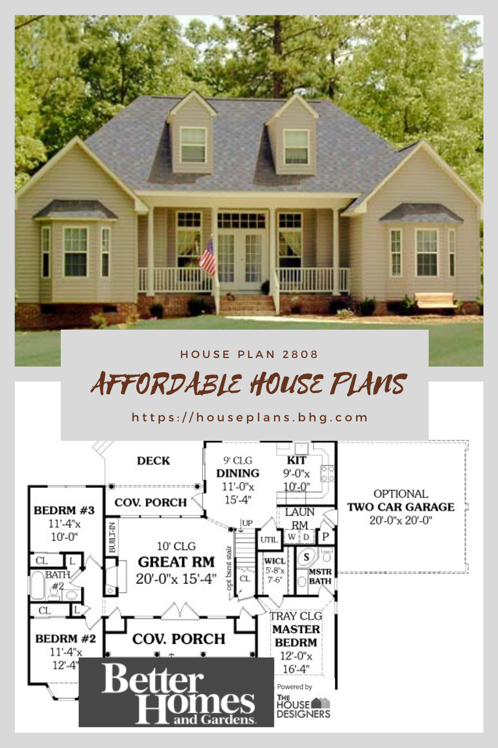 Affordable House Plan Affordable house plans, Building