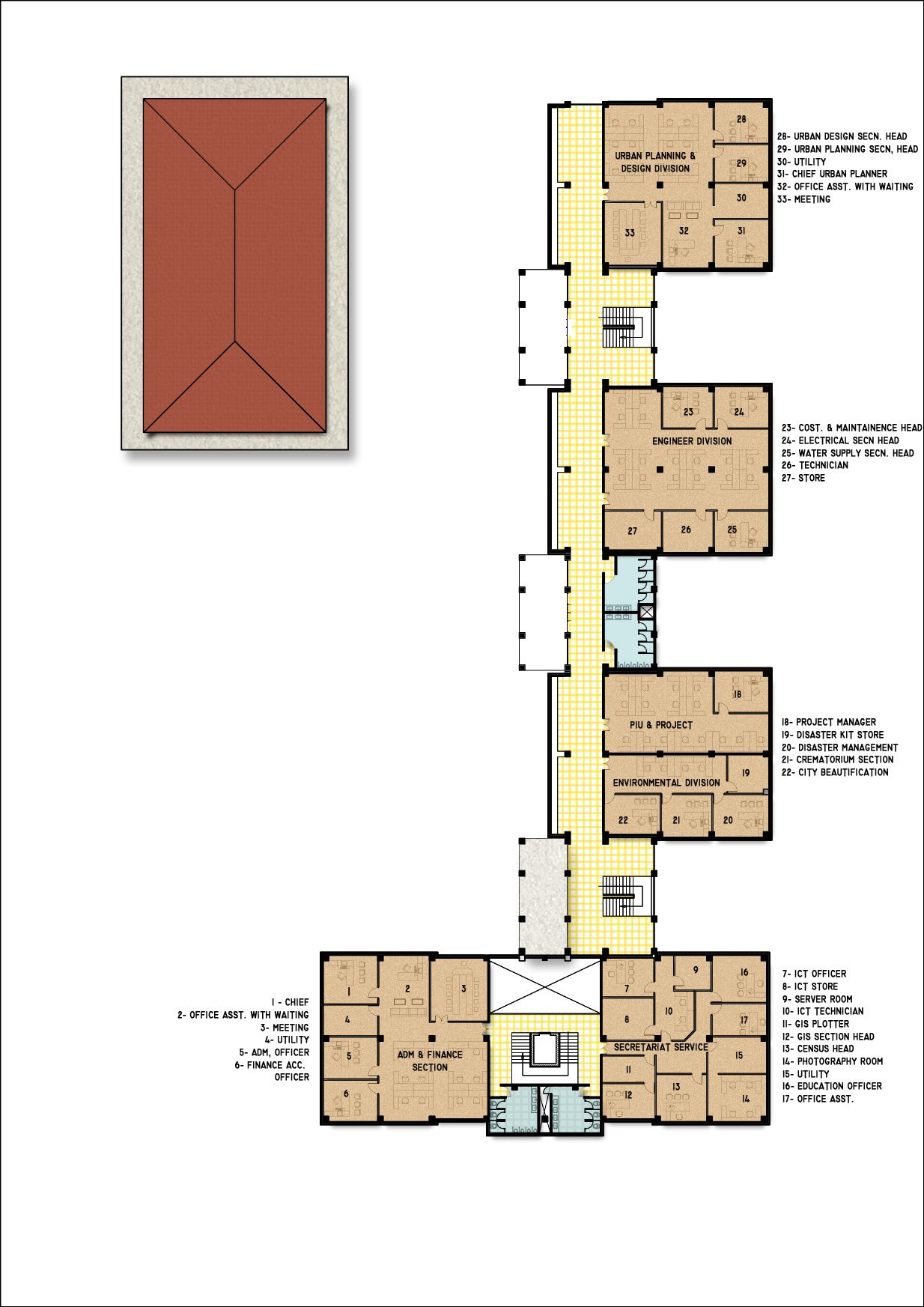 Typical Floor plan of Town Hall Floor plans, How to plan