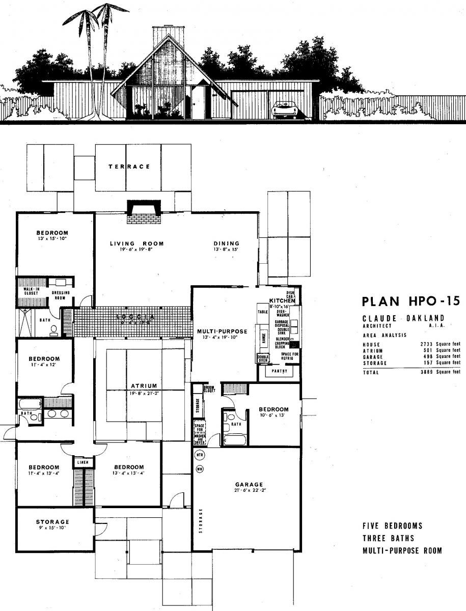 House Plan Eichler house plans, Eichler homes floor
