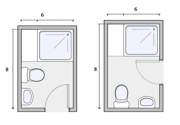 6x8 bathroom Layout 6×8 Bathroom Design Furniture and