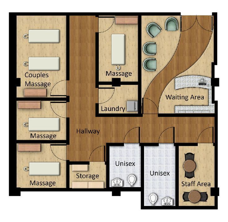 Massage Spa Floor Plans plan this is a rendered