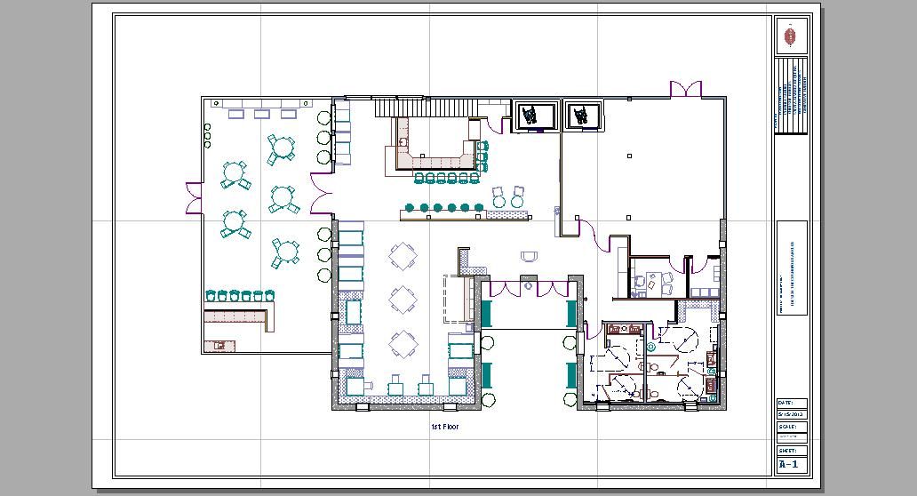 IN LAYOUT. NOTICE THE COSMO'S LOGO IN TOP RIGHT CORNER