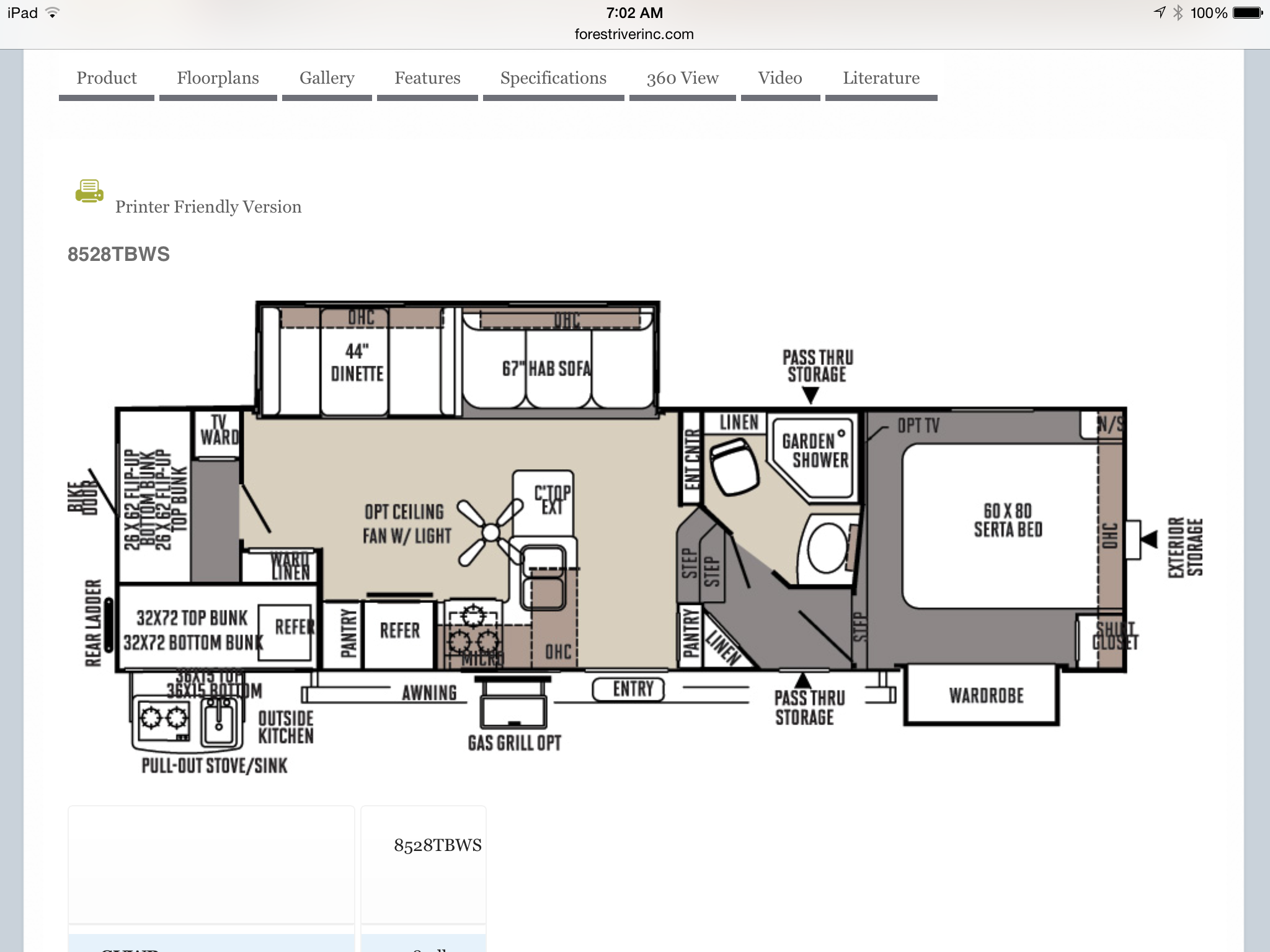 Flagstaff 5th wheel floorplan Floor plans, Garden shower
