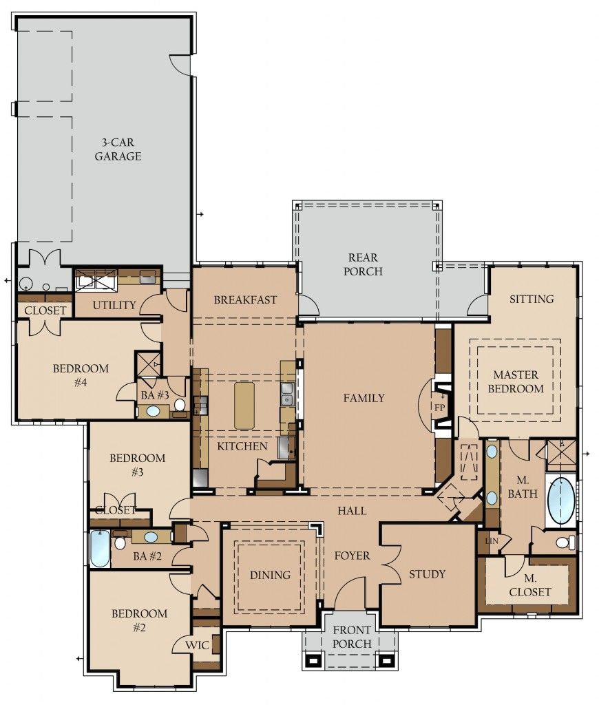 3086 sq ft Carlos Jeff Watson Homes House plans