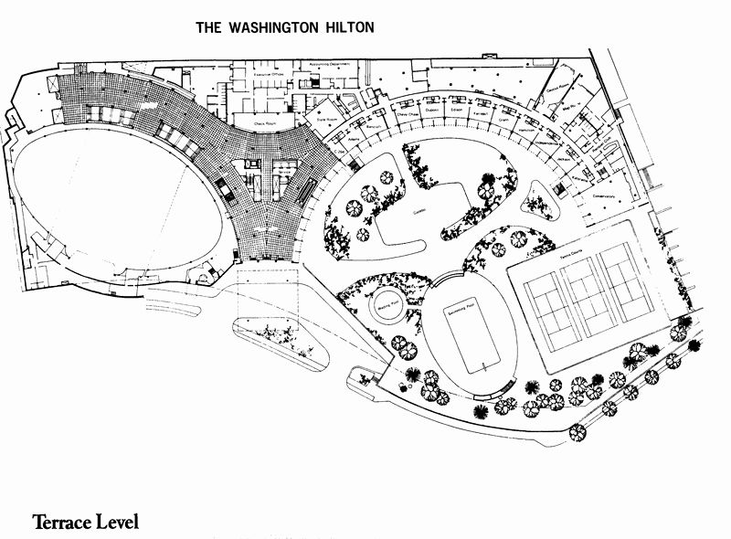 Hilton Washington, DC Floor Plan Arsitektur