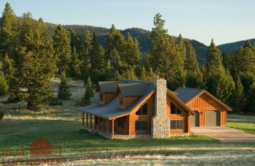 Montana Cabin Floor Plan by Real Log Homes