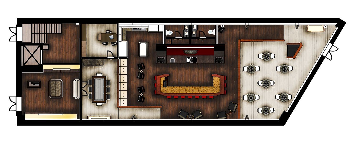 wine bar floor plan Hotel design, Bar flooring, Speakeasy
