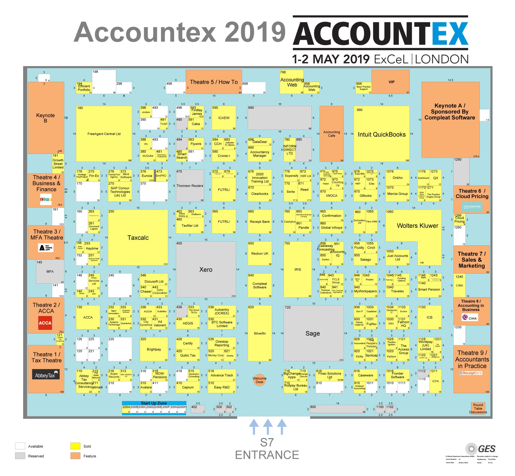 2019 Floorplan Accountex Europe's No.1 Accountancy