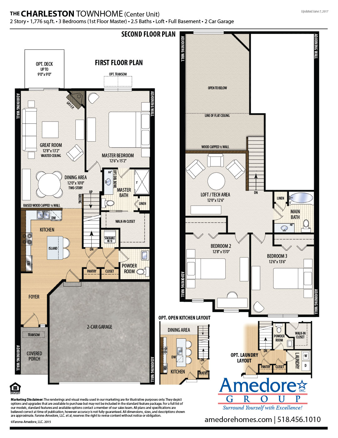 2 Story Townhouse Floor Plans With Garage Home Alqu