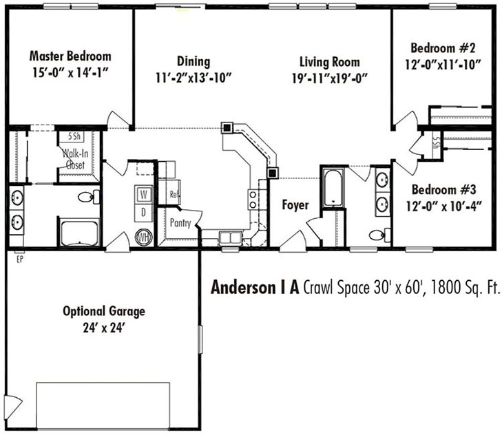 The Anderson Model Modular Homes by Salem Structures