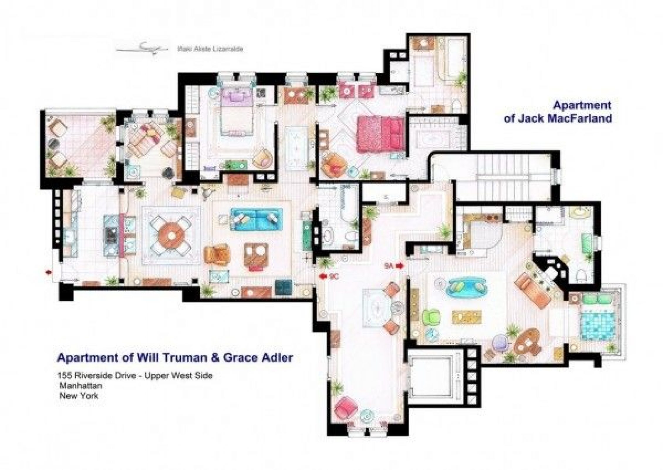 25 Perfectly Detailed Floor Plans of Homes from Popular TV