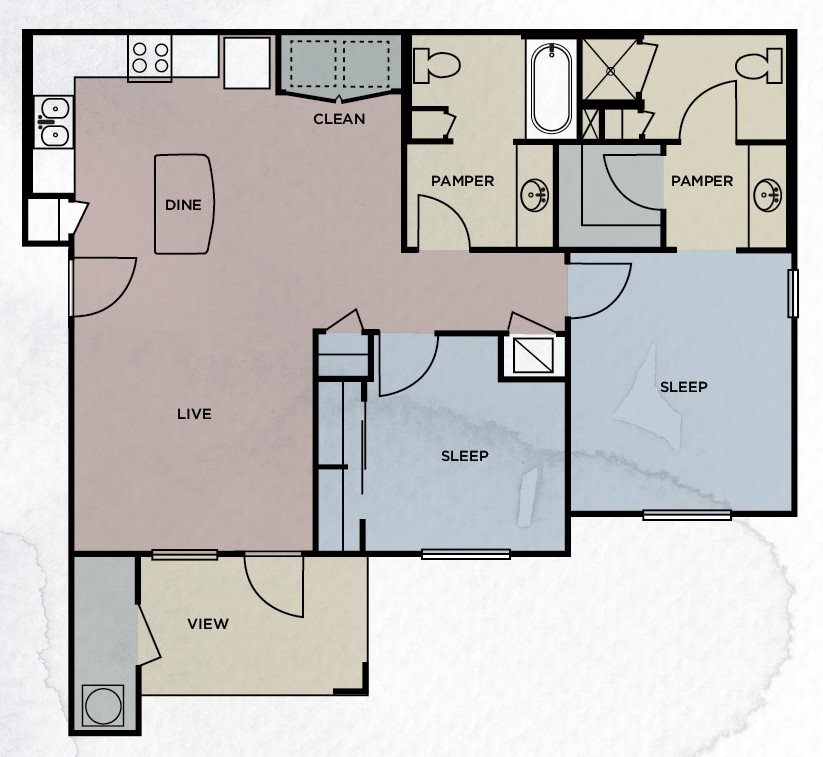 Floor Plans of Medio Springs Ranch Apartments in San