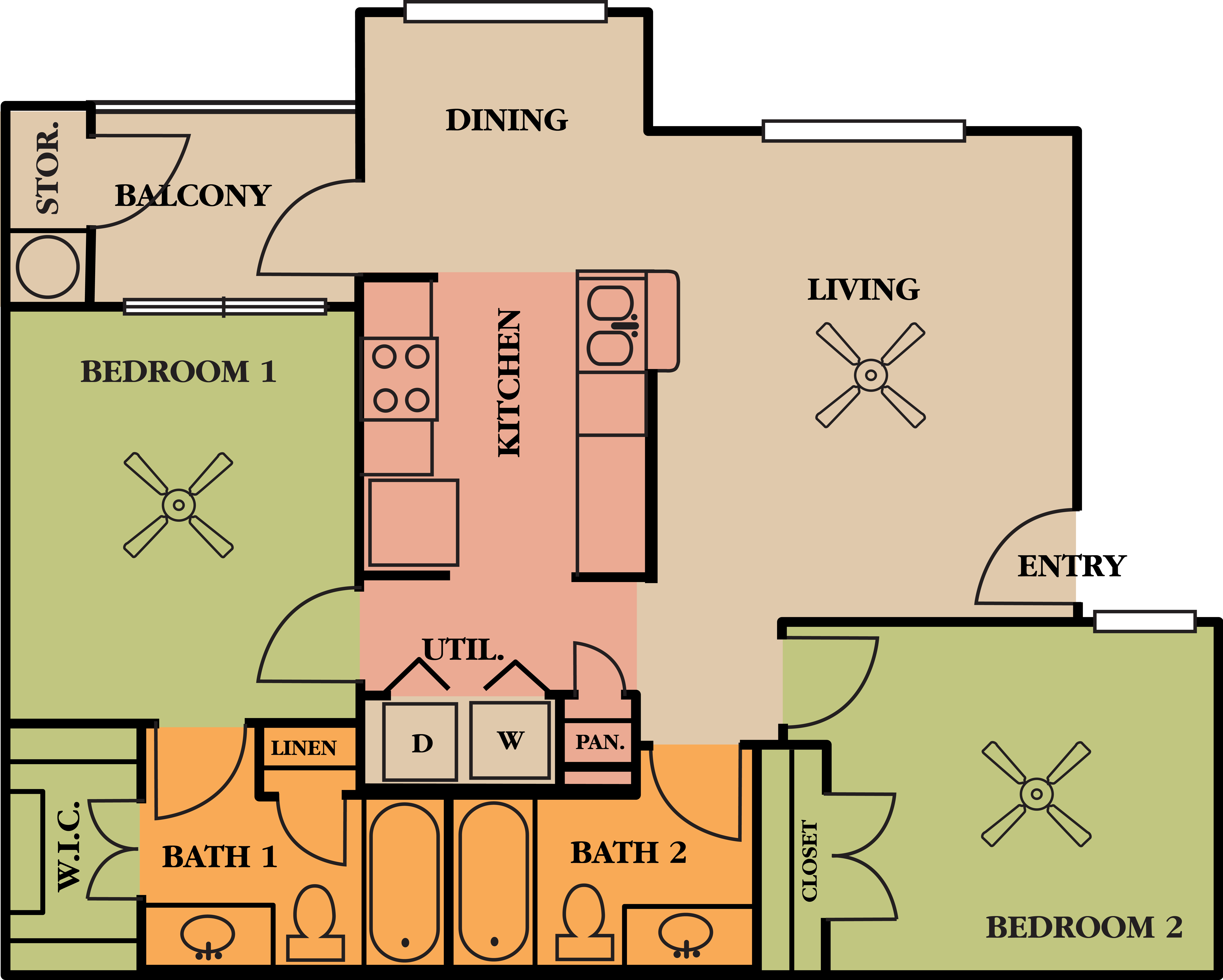 Floor Plans of Paso Fino Apartments in San Antonio, TX