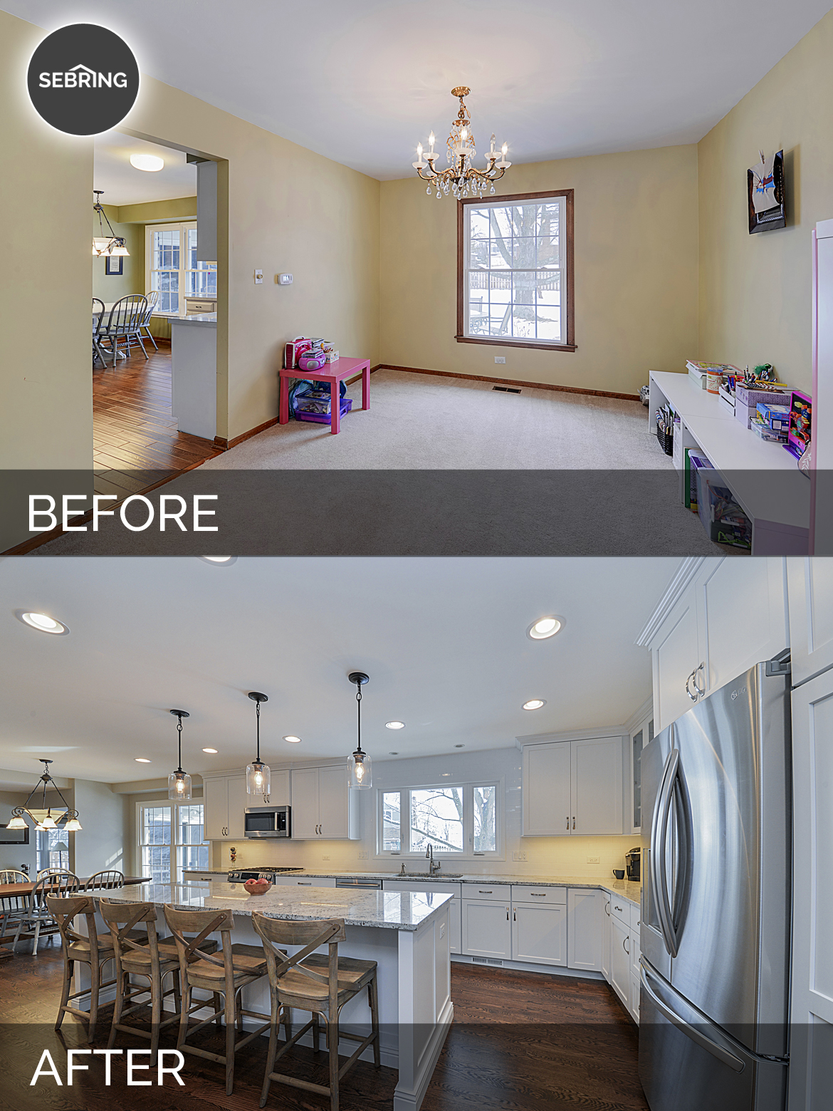 Ryan & Missy's Kitchen Before & After Pictures Luxury