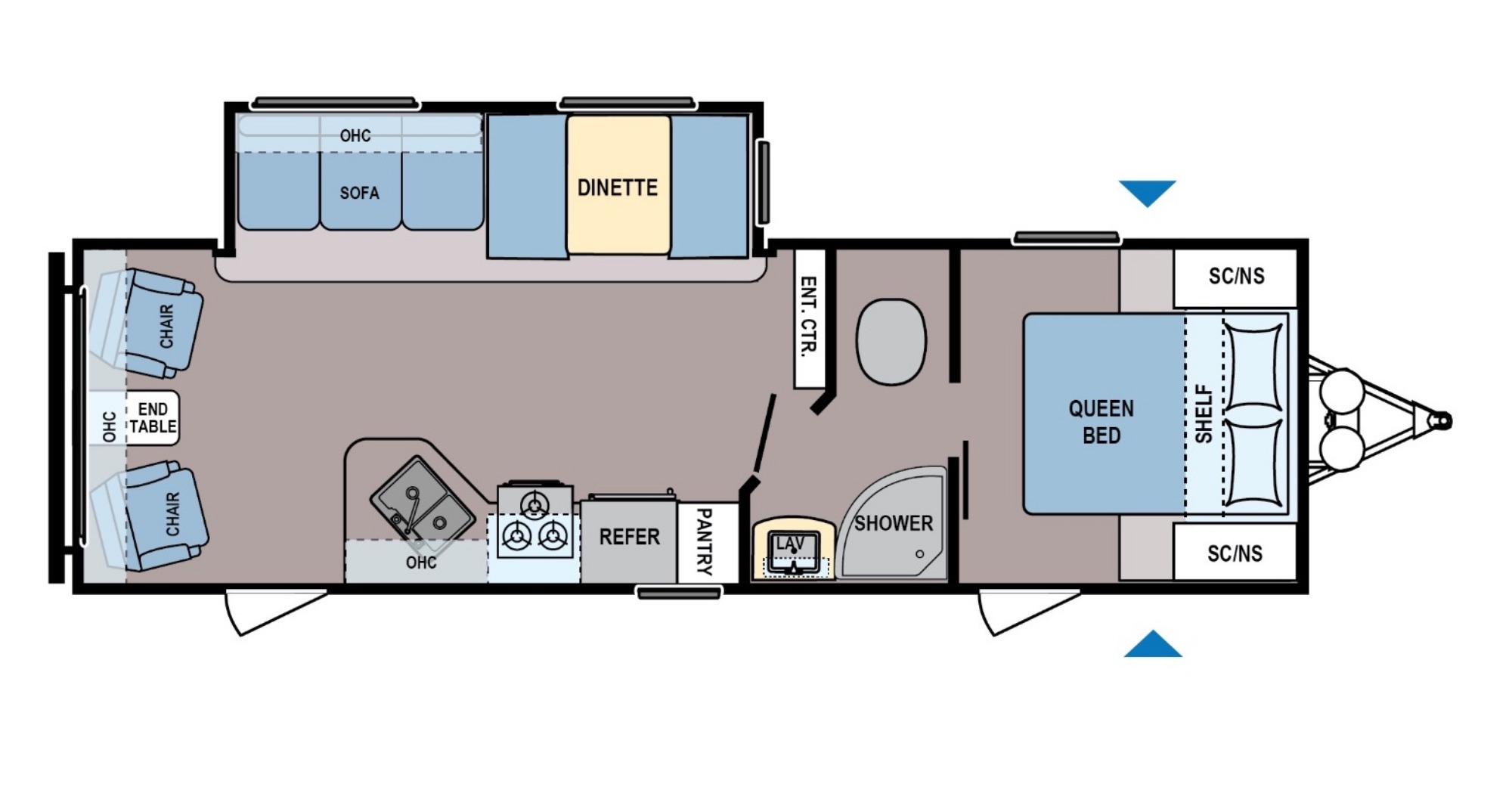 Rear Living Travel Trailer Floor Plans