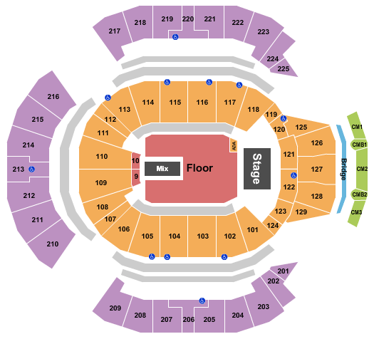 Chase Center Seating Chart & Maps San Francisco