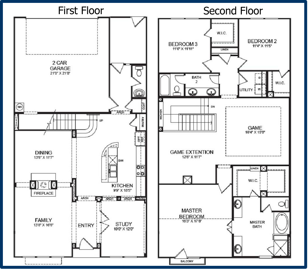 14 Best Simple 2 Story House Floor Plans Ideas Home