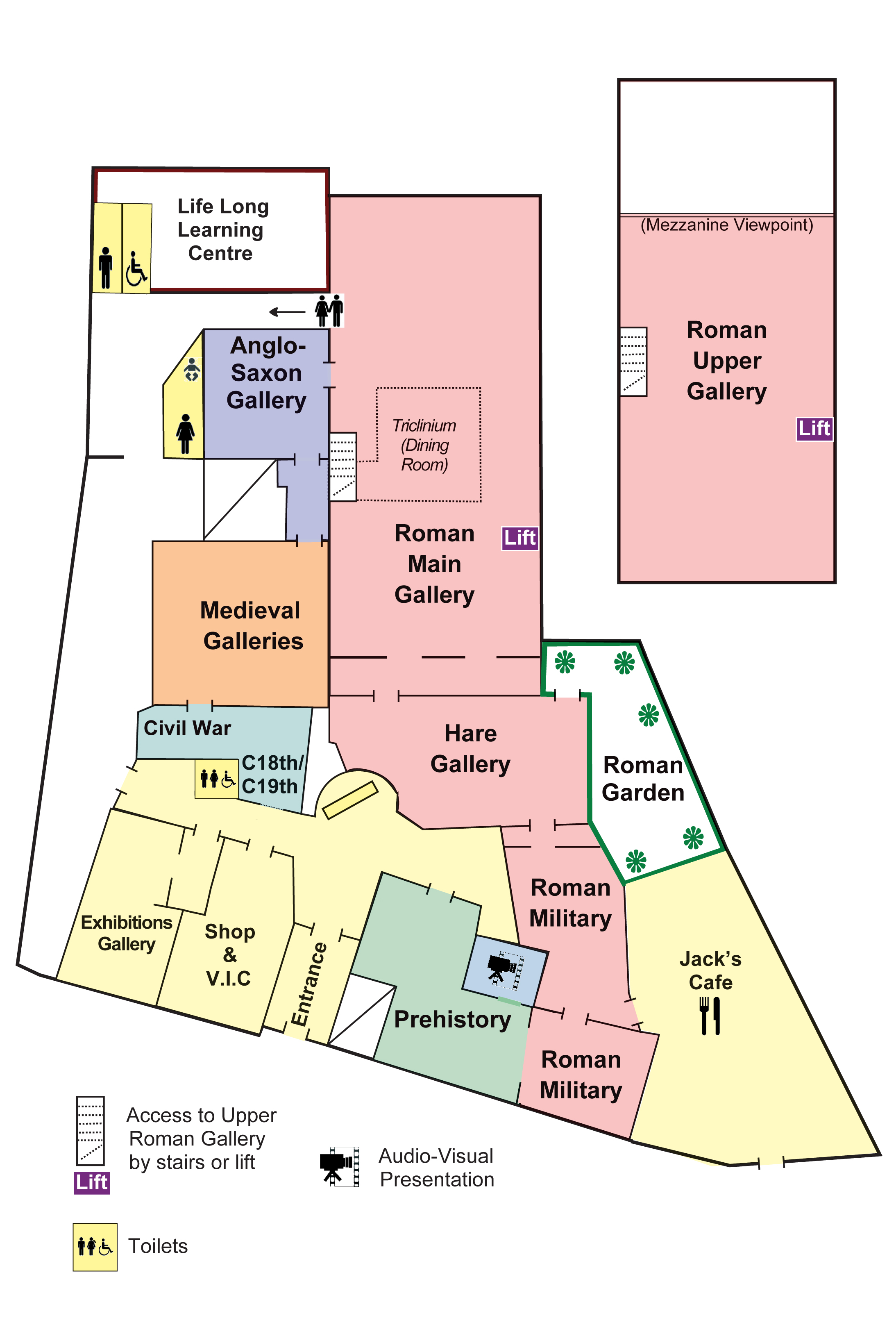 Museum Floor Plan Corinium Museum