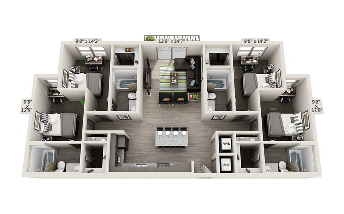 Floor Plan Details The Luxx Apartments San Antonio, TX
